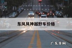 东风风神越野车价格，东风风神越野车价格及图片