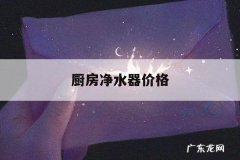 厨房净水器价格，厨房净水器价格多少