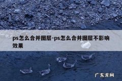 ps怎么合并图层-ps怎么合并图层不影响效果