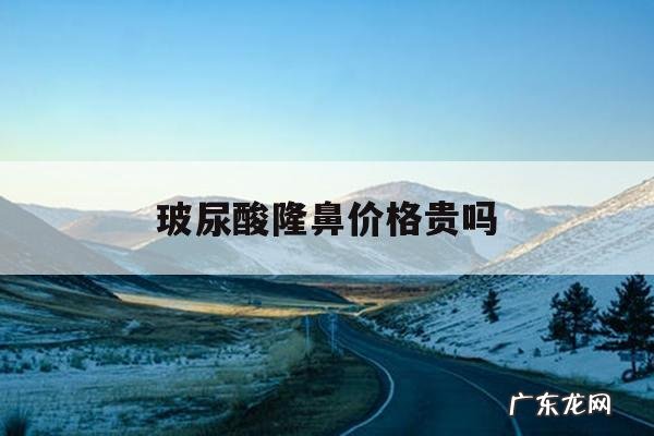 玻尿酸隆鼻价格贵吗,玻尿酸隆鼻价钱多少