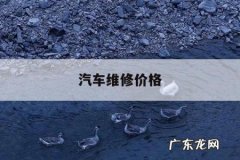 汽车维修价格，专业汽车维修价格