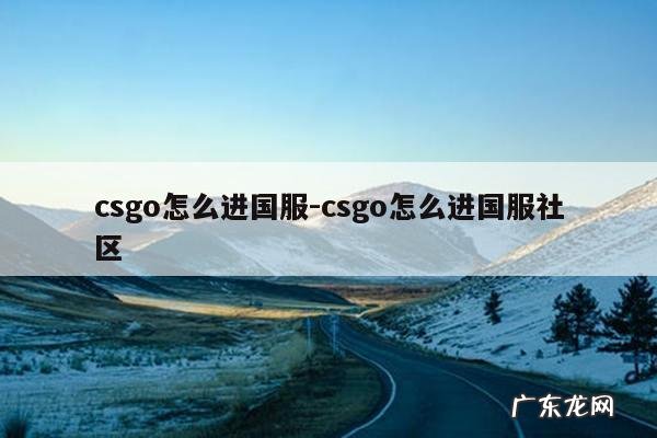 csgo怎么进国服-csgo怎么进国服社区