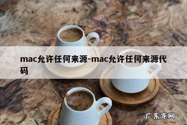 mac允许任何来源-mac允许任何来源代码