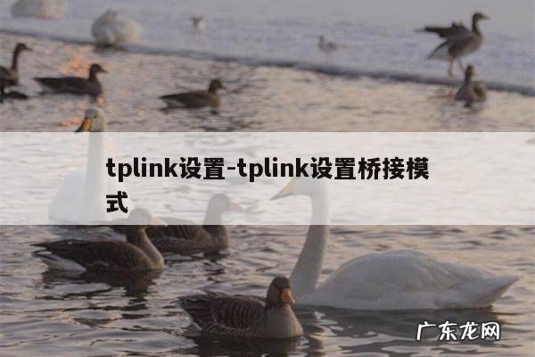 tplink设置-tplink设置桥接模式
