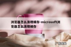 浏览器怎么清理缓存-microsoft浏览器怎么清理缓存