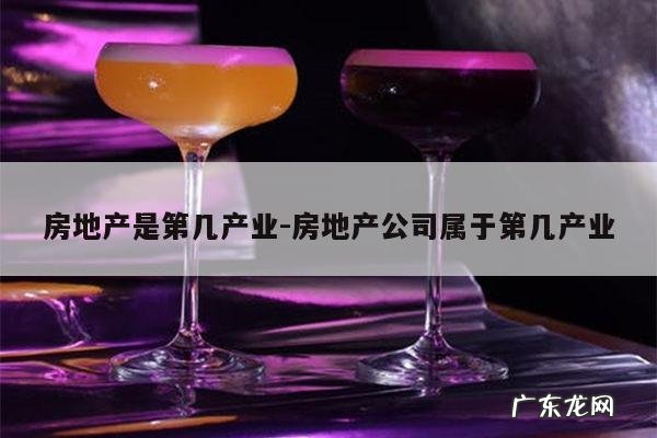 房地产是第几产业-房地产公司属于第几产业