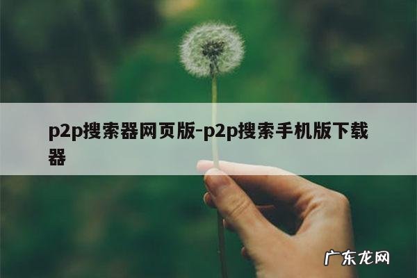 p2p搜索器网页版-p2p搜索手机版下载器