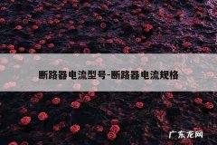 断路器电流型号-断路器电流规格