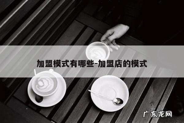 加盟模式有哪些-加盟店的模式
