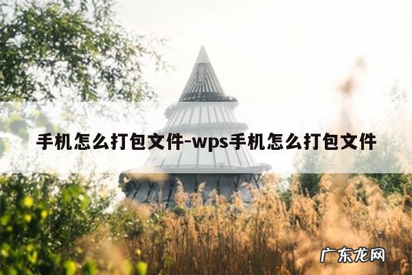 手机怎么打包文件-wps手机怎么打包文件
