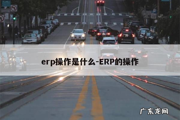 erp操作是什么-ERP的操作
