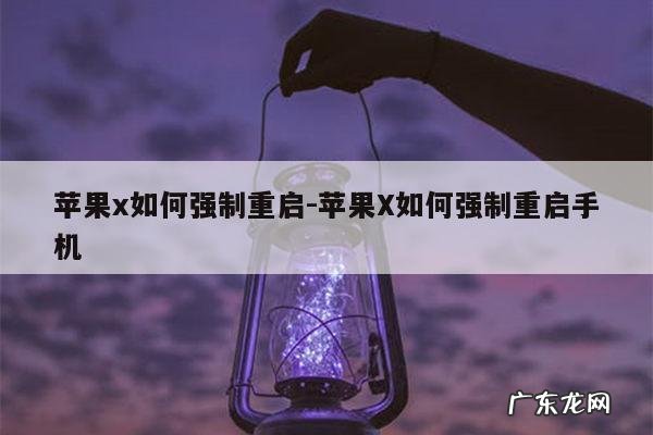 苹果x如何强制重启-苹果X如何强制重启手机