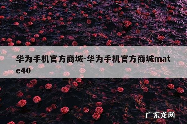华为手机官方商城-华为手机官方商城mate40
