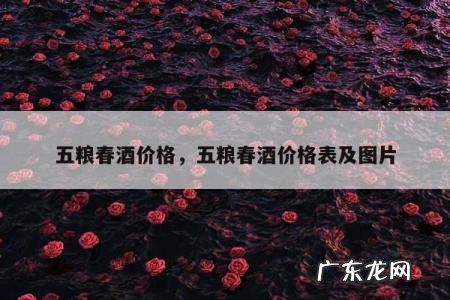五粮春酒价格,五粮春酒价格表及图片