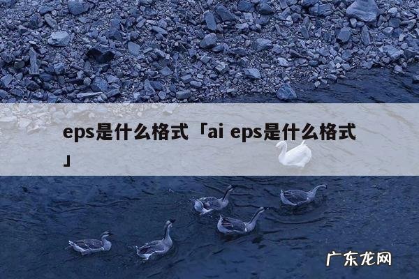 eps是什么格式「ai eps是什么格式」