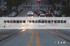 分布式数据存储「分布式数据存储于管理系统」