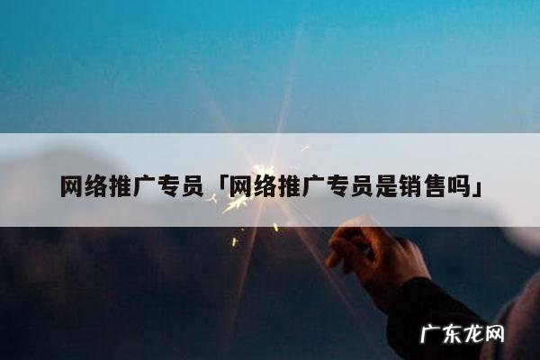 网络推广专员「网络推广专员是销售吗」