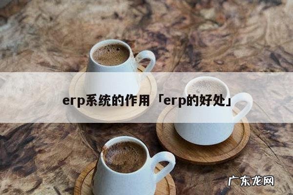 erp系统的作用「erp的好处」