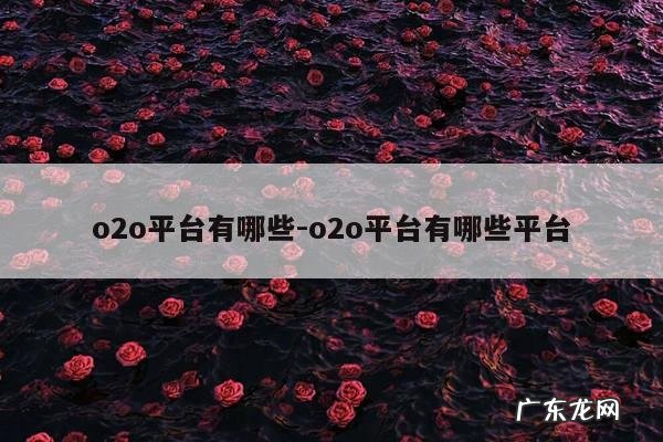 o2o平台有哪些-o2o平台有哪些平台