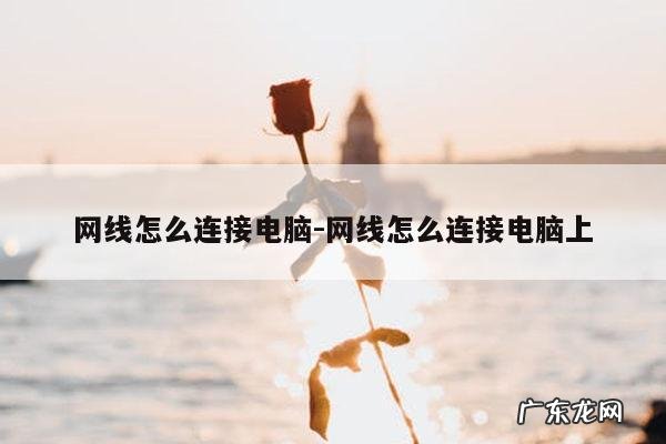 网线怎么连接电脑-网线怎么连接电脑上