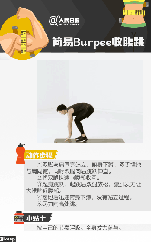 健身只做波比跳，每天坚持100个，14天后身体会有变化吗