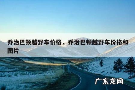 乔治巴顿越野车价格,乔治巴顿越野车价格和图片