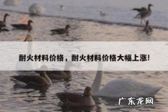 耐火材料价格，耐火材料价格大幅上涨!