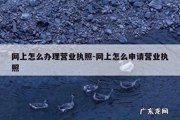 网上怎么办理营业执照-网上怎么申请营业执照