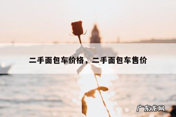 二手面包车价格,二手面包车售价