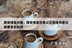 西安楼盘价格，西安楼盘价格公示到意向登记需要多长时间