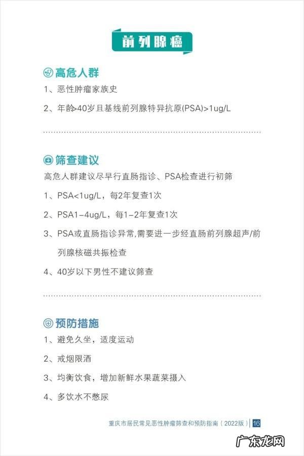 预防恶性肿瘤20种方法 25种常见恶性肿瘤筛查指南请查收