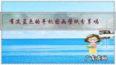 纯蓝色背景图片 手机壁纸 有淡蓝色的手机图画壁纸分享吗？