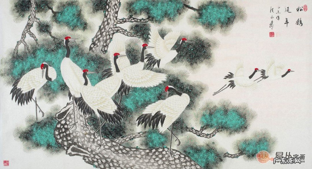 松鹤延年图寓意着吉祥如意吗