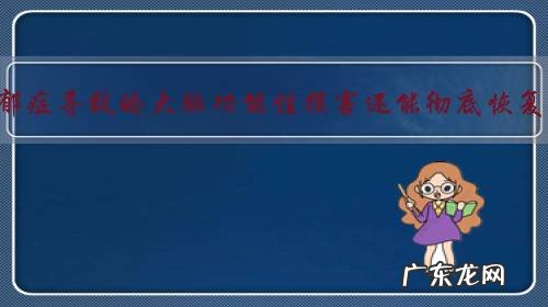 长时间抑郁症导致的大脑功能性损害还能彻底恢复健康吗?