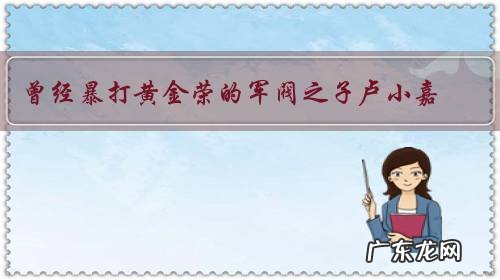 曾经暴打黄金荣的军阀之子卢小嘉，后来结局如何