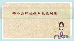 便宜又耐用的机械表的品牌 哪个品牌机械手表最耐用？