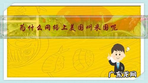 美国为什么又叫米国 为什么网络上美国叫米国呢？
