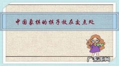 中国象棋的棋子放在交点处，而国际象棋的棋子放在格子里，这是为什么？