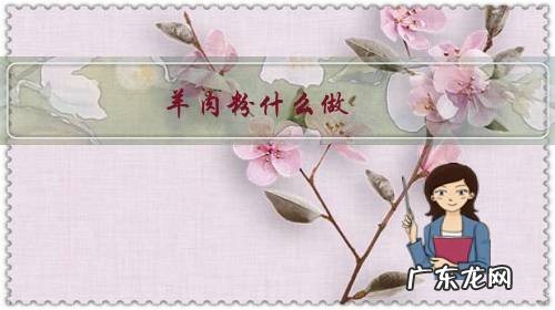 羊肉粉里面的配料有什么 羊肉粉什么做?