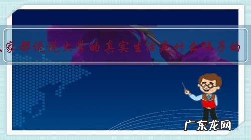 大家都说说大学的真实生活是什么样子的？