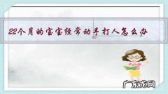 22个月的宝宝经常动手打人怎么办？