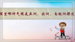 全球气候里哪种气候是亚洲、非洲、南极洲都没有的？