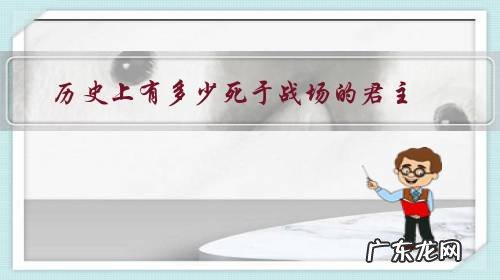 历史上有多少死于战场的君主,他们是怎样的?