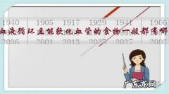 促进血液循环且能软化血管的食物一般都有哪些？