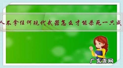 如果一个人不拿任何现代武器怎么才能杀死一只成年老虎?