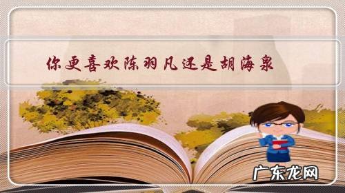 胡海泉和陈羽凡 你更喜欢陈羽凡还是胡海泉?