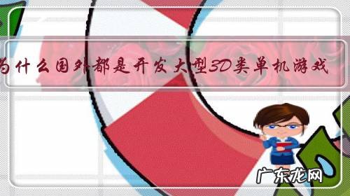 为什么国外都是开发大型3D类单机游戏,而国区都是以网游为主的游戏?