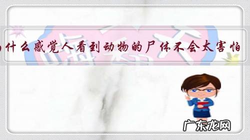 为什么感觉人看到动物的尸体不会太害怕,但是看到同类的尸体会非常害怕?