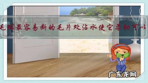 在羽毛球最容易断的毛片处沾水使它柔韧可以吗?