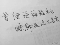 除却巫山不是云是什么意思